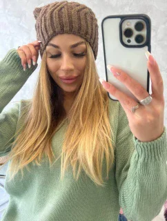 Fleecová čiapka Paulina K227 mocca