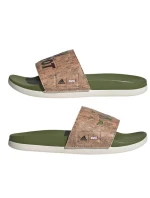 Adilette Comfort Jr ID8029 Zelená s hnedou - Adidas