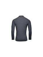 Cyklistické tričko POC M's Layer Merino Mock Neck Jersey, sivé