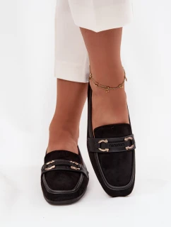Dámske mokasíny H8-515 black - Sweet shoes