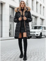 Dámska zimná bunda VIRELIA prešívaná s kapucňou čierna FashionStreet TY4937
