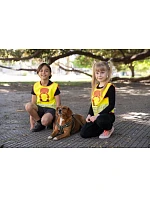 Korntex FUN Detská bezpečnostná vesta 76.FUNY hi vis yellow/lion Korntex FUN Detská bezpečnostná vesta 76.FUNY hi vis yellow/lion