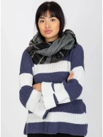 Tunelový šál AT KM 1402.20 čiernobiela