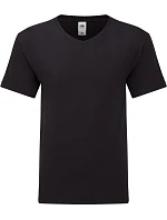 Fruit of the Loom Iconic 150 V-Neck T Tričko s výstrihom do V 16.1442 čierne