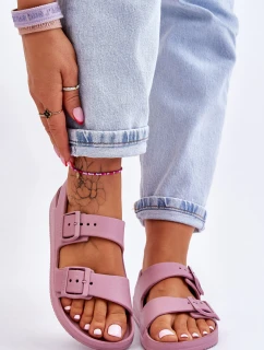 Damskie Lekkie Sandały Big Star LL274744 Fioletowe