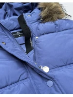 Púzdrová bunda s kapucňou modrá (KK60612) Púzdrová bunda s kapucňou modrá (KK60612)