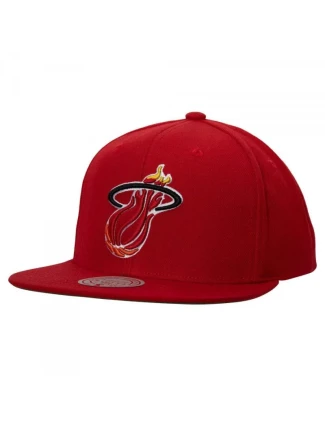 Mitchell & Ness NBA Miami Heat Team Ground 2.0 Snapback Hwc Heat Cap HHSS3258-MHEYYPPPRED1