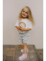 Dziecięce Wysokie Trampki Różowe Mona