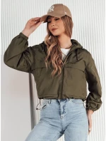 Dámska prechodná bunda s kapucňou GRAUS zelená FashionStreet TY4223