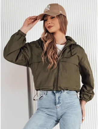 Dámska prechodná bunda s kapucňou GRAUS zelená FashionStreet TY4223