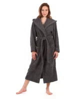 Unisex župan Athena s kapucňou 3116 antracit - Vestis