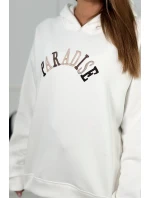 Bavlnená súprava s vyšívaným nápisom Paradise ecru Bavlnená súprava s vyšívaným nápisom Paradise ecru