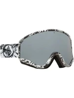 Dámske/pánske lyžiarske okuliare Volcom YAE OP ART/SILVER CHROME s UV ochranou pre snowboard Grey (VG0722318)