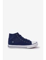 Damskie Wysokie Trampki Big Star DD274333 Granatowe