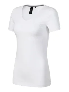 Tričko s výstrihom do V Action biele
