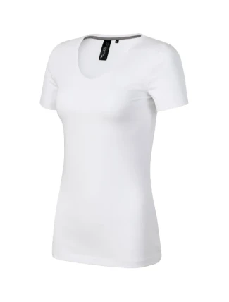 Tričko s výstrihom do V Action biele