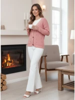 KNITVIA dámsky sveter ružový FashionStreet MY2410