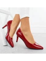 Dámske červené lodičky na podpätku Sergio Leone 1336