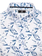 Pánske biele tričko s krátkym rukávom FashionStreet KX1032