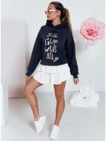 Dámska nadrozmerná mikina LOVEWILL navy blue FashionStreet BY1467 Dámska nadrozmerná mikina LOVEWILL navy blue FashionStreet BY1467