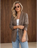Dámska kožená bunda so zvrásnenými rukávmi Fango FashionStreet PY0166 Dámska kožená bunda so zvrásnenými rukávmi Fango FashionStreet PY0166