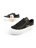 Lee Cooper dámske športové topánky na platforme čierne so zlatou dámske tenisky