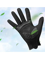 Cyklistické rukavice Rockbros jar/leto/jeseň, plné, veľkosť: XXL - čierne