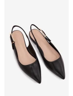 Baleríny se zlatým sponem Černé Iverelle