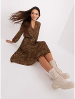 Šaty DHJ SK 10536N 3.31X hnedá Šaty DHJ SK 10536N 3.31X hnedá