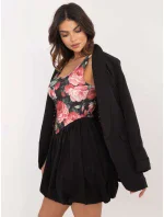 Šaty DHJ SK 19805 2.65 čierno-ružové