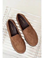 Dámske mokasíny Loafersy z ekologického semišu, hnedé, Laisie Dámske mokasíny Loafersy z ekologického semišu, hnedé, Laisie