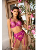 Podväzkový pás V-10252 ružový - Axami