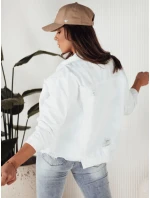 Dámska nadrozmerná džínsová bunda MOLI biela FashionStreet TY4131 Dámska nadrozmerná džínsová bunda MOLI biela FashionStreet TY4131