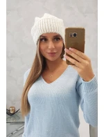 Dámska čiapka Ingrid K371 ecru
