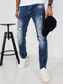 Pánske modré džínsové nohavice FashionStreet UX4143