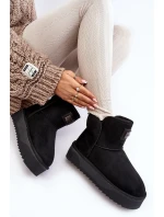 Wegańskie Wodoodporne Śniegowce Na Platformie D.Franklin DFSH371004 Czarne