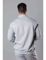 Svetlosivá pánska mikina so stojačikom (68B2002-2) Svetlosivá pánska mikina so stojačikom (68B2002-2)