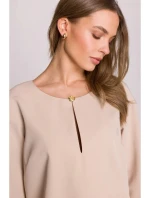 Dámske šaty S394 Beige - Stylove