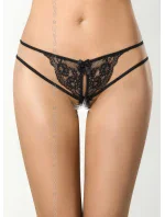 Tangá Peanut tarte V-7848 čierna/béžová - Axami Tangá Peanut tarte V-7848 čierna/béžová - Axami