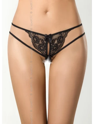 Tangá Peanut tarte V-7848 čierna/béžová - Axami Tangá Peanut tarte V-7848 čierna/béžová - Axami