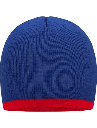 Daiber MB 7584 Pletená čiapka s kontrastným lemom 03.7584 royal/red Daiber MB 7584 Pletená čiapka s kontrastným lemom 03.7584 royal/red