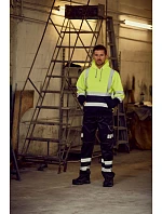 Mikina s kapucňou Yoko HVK 05 Hi-Vis 79.VK05, hi-vis oranžová/námornícka modrá Mikina s kapucňou Yoko HVK 05 Hi-Vis 79.VK05, hi-vis oranžová/námornícka modrá