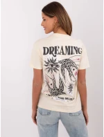 Tričko D12022AC02645H light beige