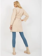 Dámsky kabát TW PL BE M125 svetlo béžový