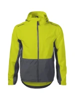 Dúhová bunda muži neónovo žltá