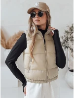 Dámska prešívaná vesta URBANELLE beige FashionStreet TY4973 Dámska prešívaná vesta URBANELLE beige FashionStreet TY4973