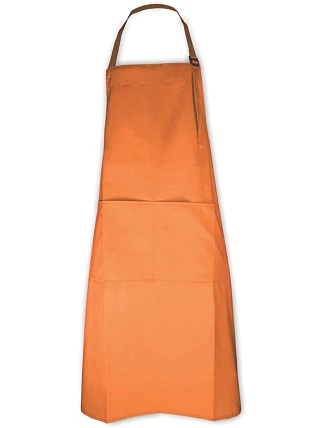 The One Towelling Apron Zástera s náprsenkou 48.1048 oranžová