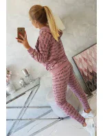 Tmavo ružová sada s potlačou