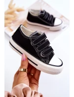 Dziecięce Trampki Na Rzepy Czarne Bernie