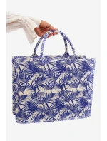 Wzorzysta Duża Torebka Granatowa Mooch
